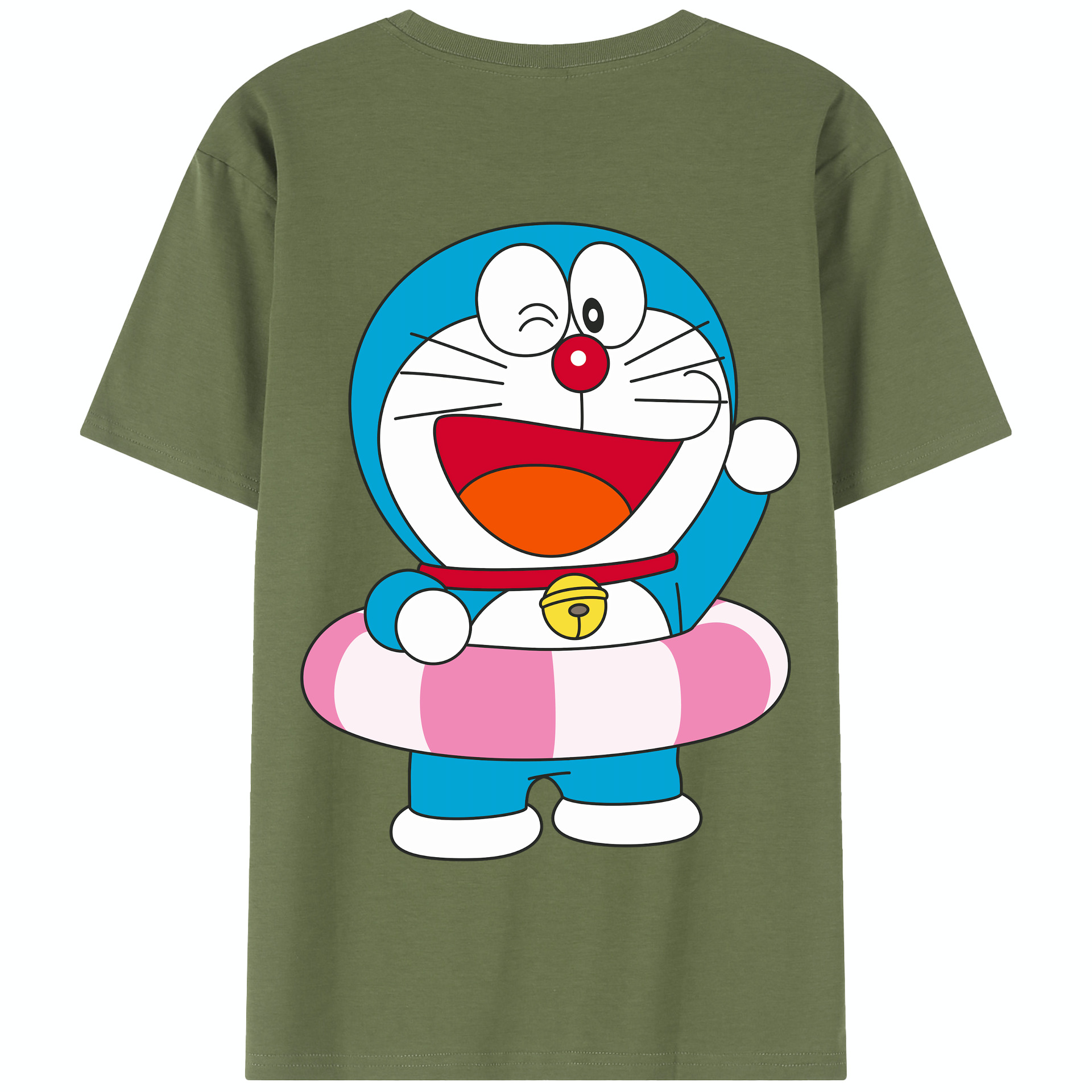 （画像用） ドラえもん Doraemon 綿100％半袖Tシャツ（背面プリント）